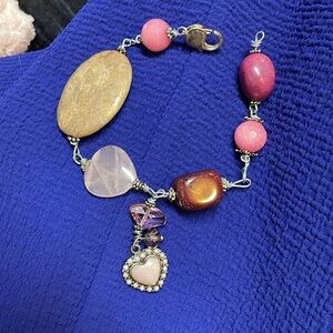Sterling gemstone bracelet